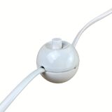 Pair danish scandinavian space age architectural table lamps