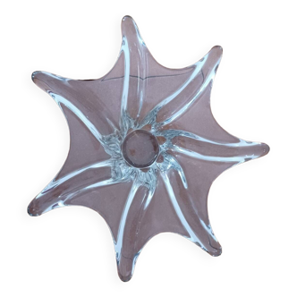 Coupe cristal en forme d'étoile années 60