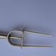 4 silver cocktail forks