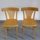 Paire de chaises bistro inspiration Thonet hêtre clair