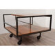 Vintage rolling coffee table by George Frydman circa 1960