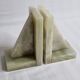 Pair of vintage onyx bookends, 70s, 14.5 cm