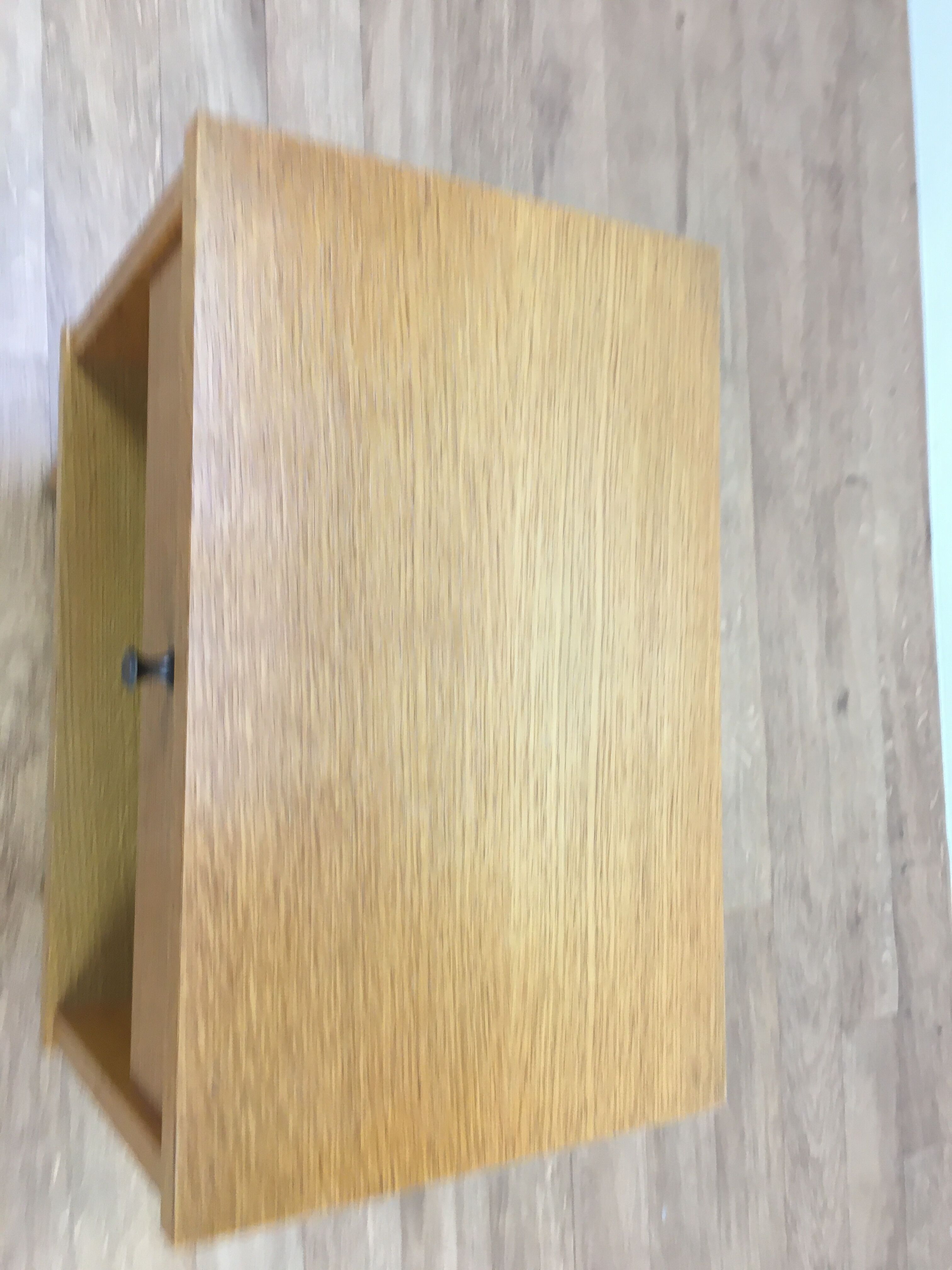 Scandinavian bedside vintage blond wood 1 drawer