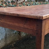 Oak farmhouse table, six drawers