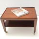 Rectangular Walnut Coffee Table by Paolo Buffa with Casters, Italy
