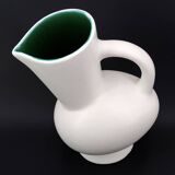 White ceramic pitcher by André Baud, Vallauris 1960s