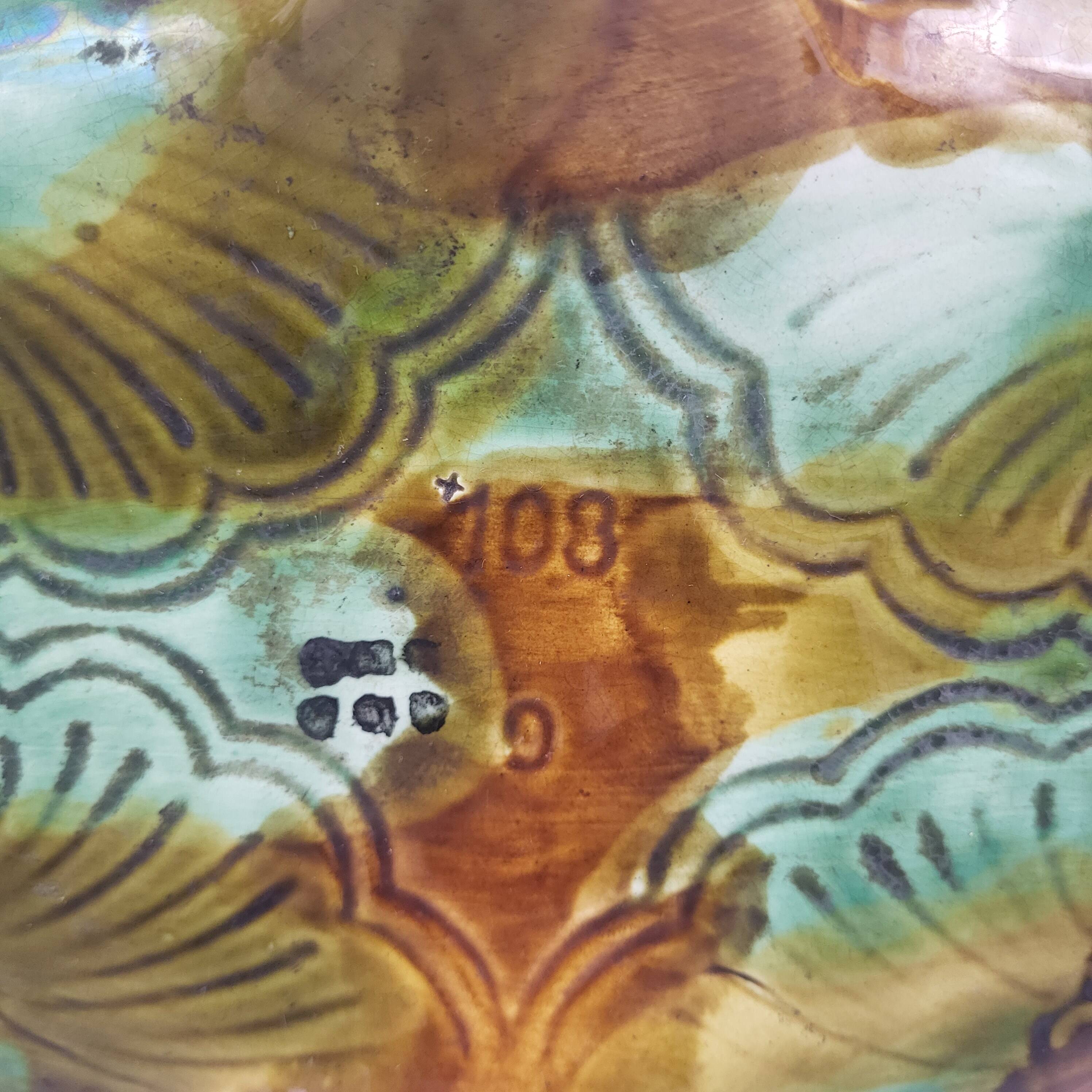 Slip planter - Nimy earthenware factory (Belgium)