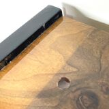 Vintage audio cabinet, walnut high gloss