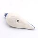 Blue and white folk bird from Mexico, 1970s