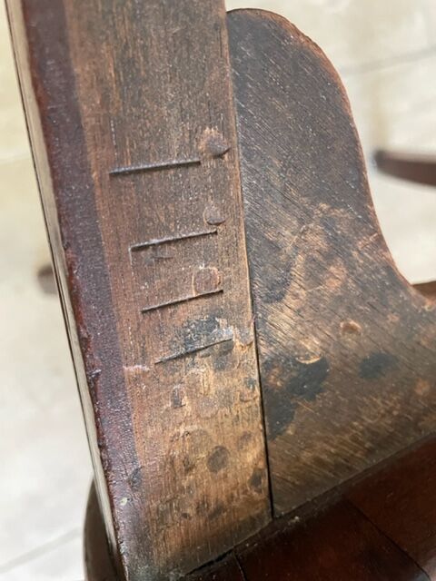 Pair of mahogany chairs XIXth century