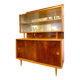 Buffet / Vitrine / Vaisselier deux corps vintage 1960
