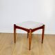 Edmund Homa stool beige-cream seat - structural fabric