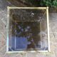 End table in smoky glass