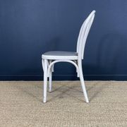 Set of 6 Thonet-type curved wooden bistro chairs