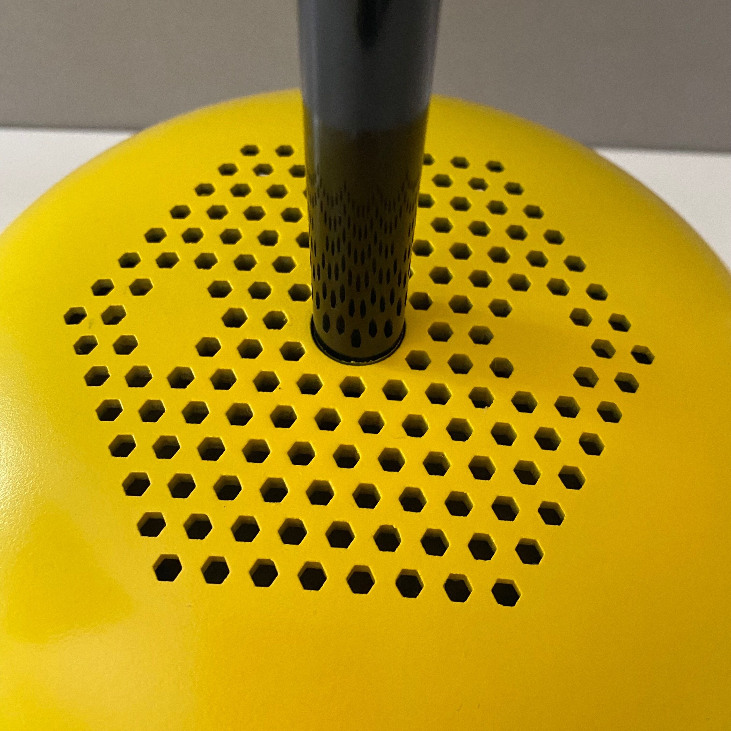 Yellow hanging lamp by Arnold Berges for Staff Leuchten, 70's interior