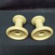 Bougeoirs porcelaine blanc écru Lot de 2