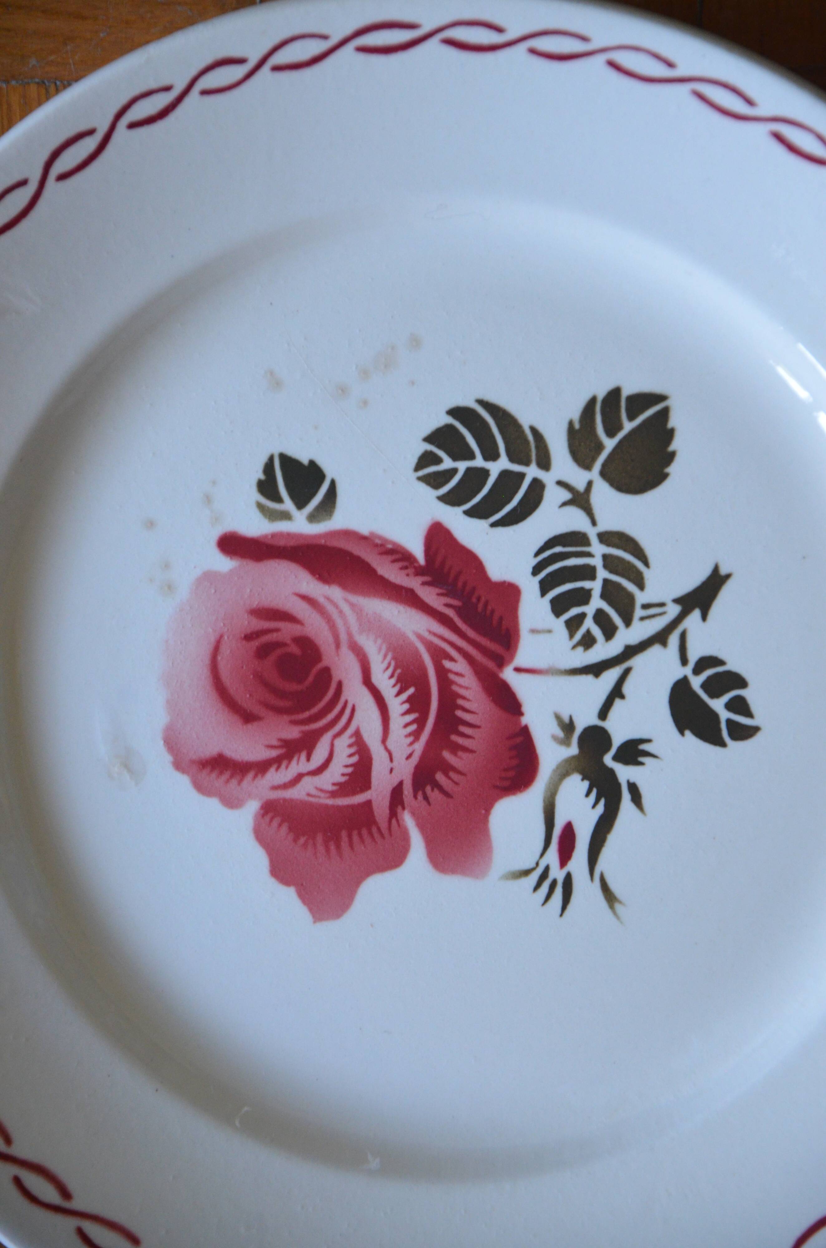 Lot of 4 plates Badonviller, Germaine