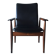 Diplomat office chair by Finn Juhl in rosewood and vintage leather 1970s