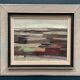Original Swedish Oil on Panel – “Field Patches” by Evert Färhm (1901–1971) – Signed – 1968 – Vintage & Framed – 61 × 53 cm (24" × 20.9")