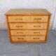 Commode bambou rotin vintage