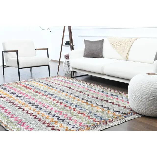 1970s Vintage Turkish Oushak Handmade Wool Cotton Gray Area Rug 192x269