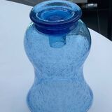 Lavender Blue Glass Tealight Holder