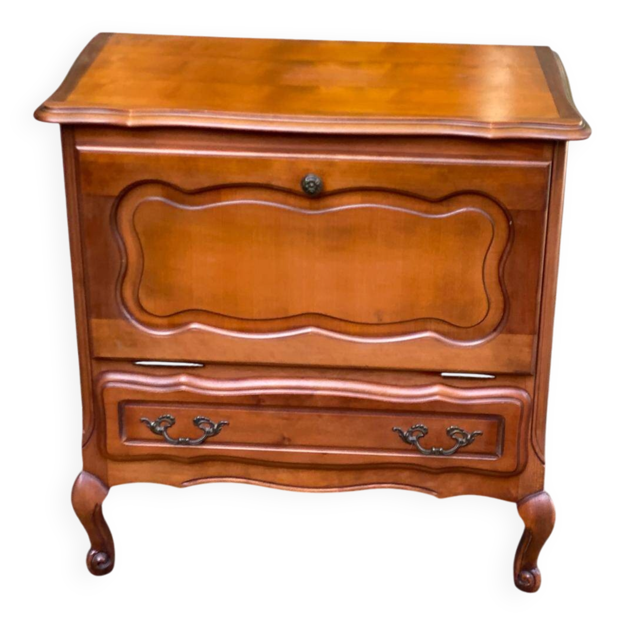 Louis XV buffet TV with a solid wood mirror