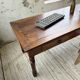Table de ferme ou table de drapier noyer massif 1900