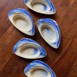 Ceramic fish ramekins signed Charles Amand