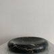 Vintage black marble round ashtray