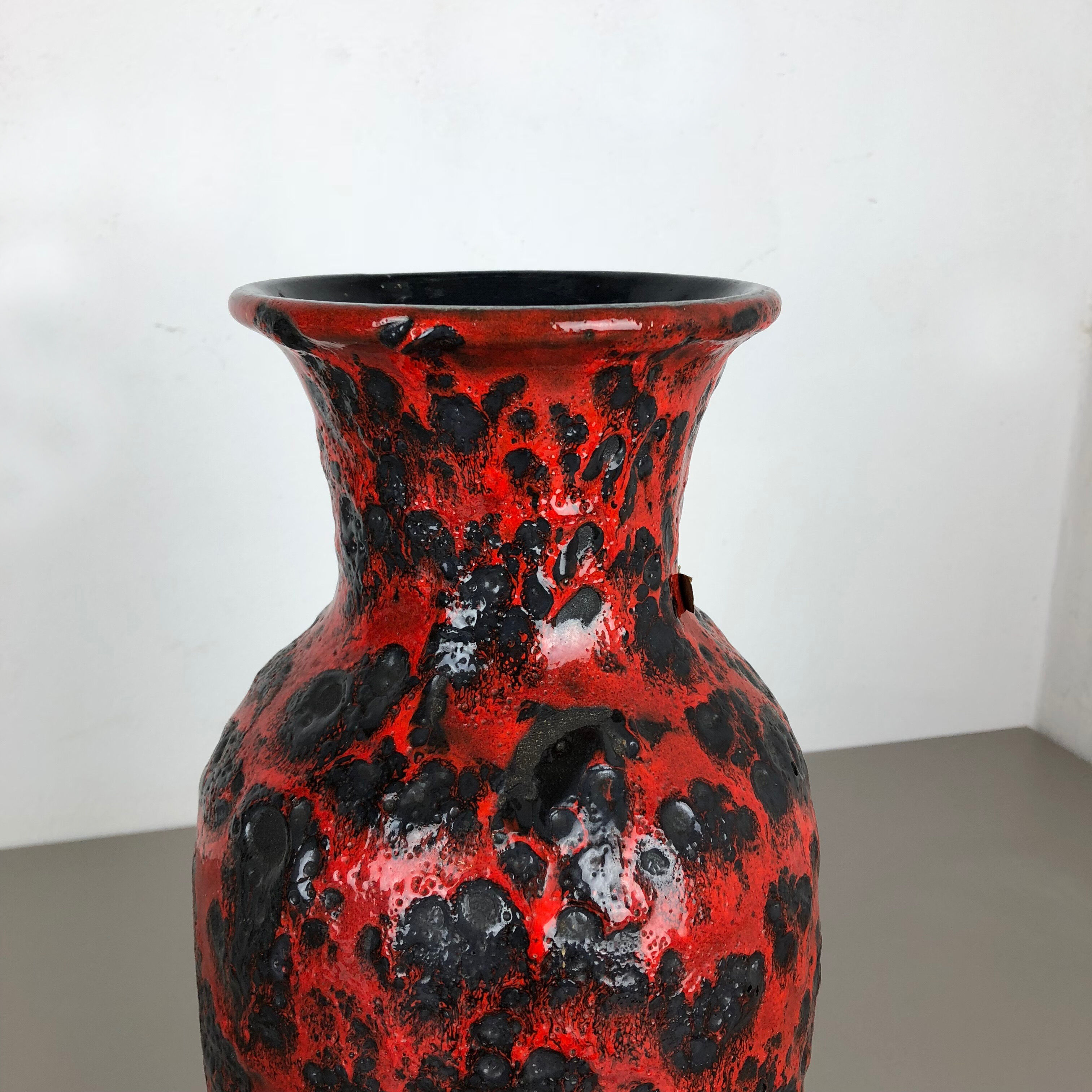 Large Pottery super color Fat Lava Multi-Color 239-41 Vase Scheurich WGP, 1970s