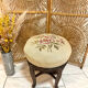 Antique Napoleon III adjustable piano stool and canvas