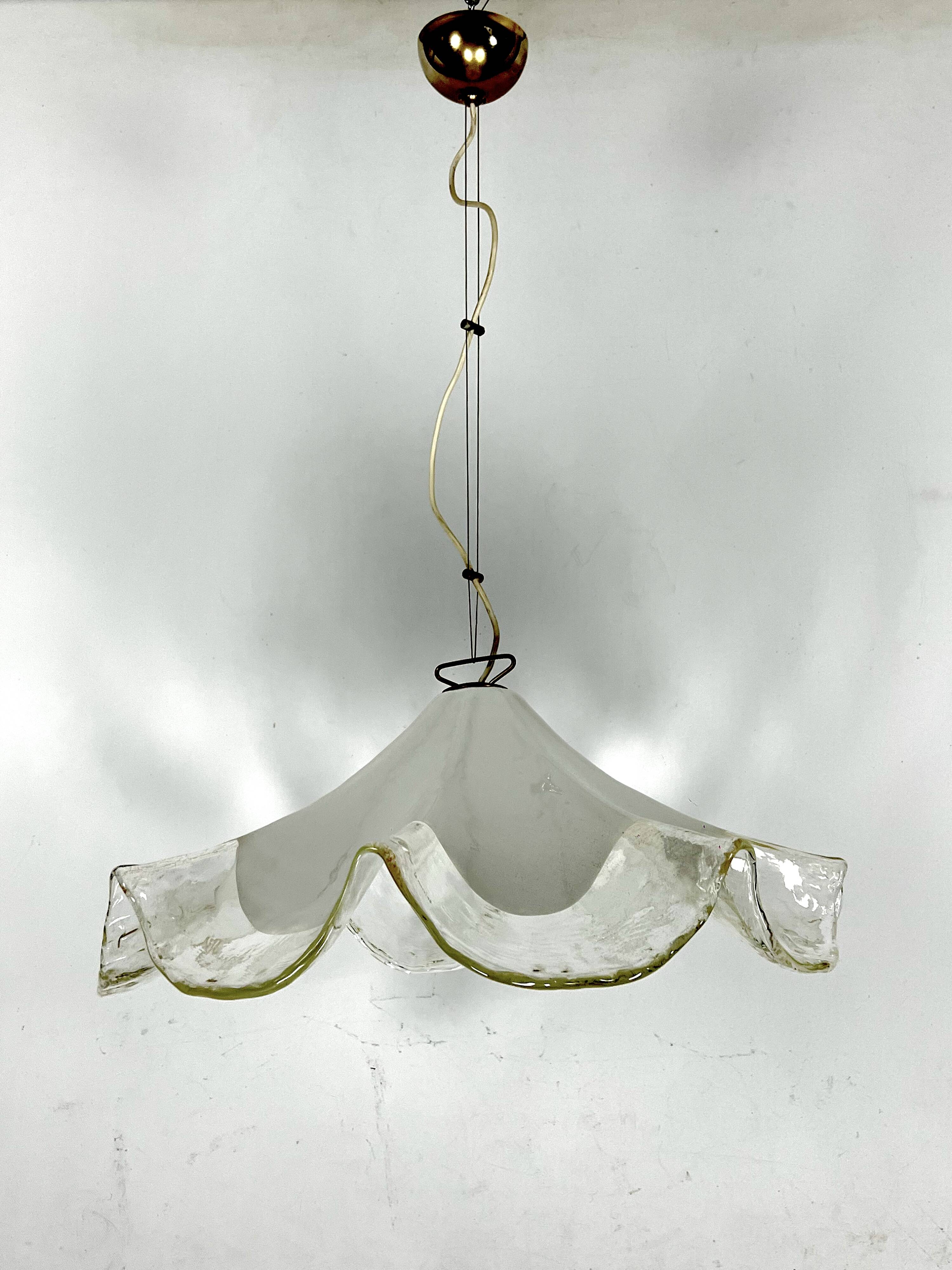 La Murrina, Vintage large Murano glass chandelier from 70s