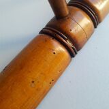 Wooden wall coat rack 4 hooks