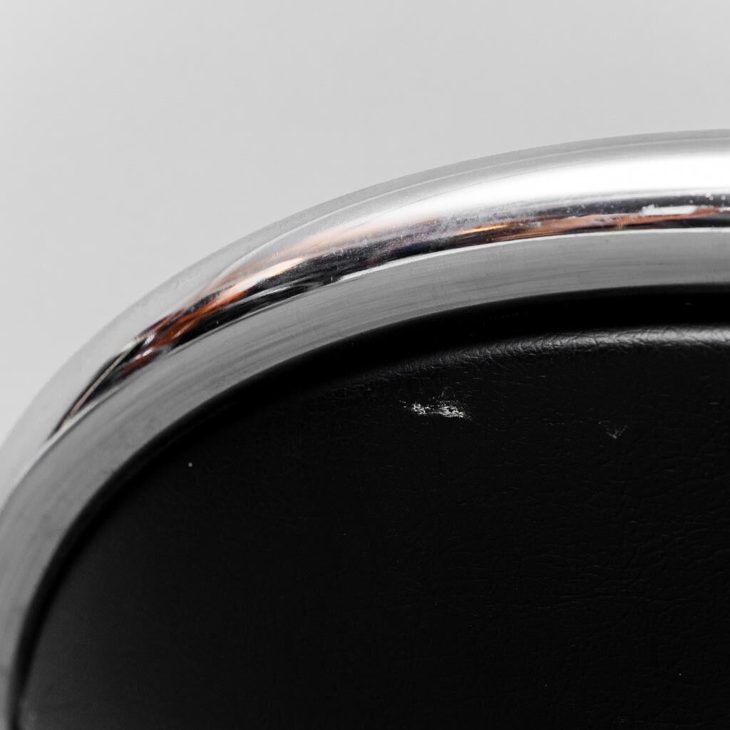 Set of 6 eco-leather metal wick style 70s vintage modern