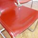 Pair of chairs in leather and chrome tube