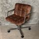 Storm leather office chair by Yves Christin for Airborne