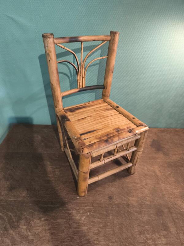 Small bamboo chair