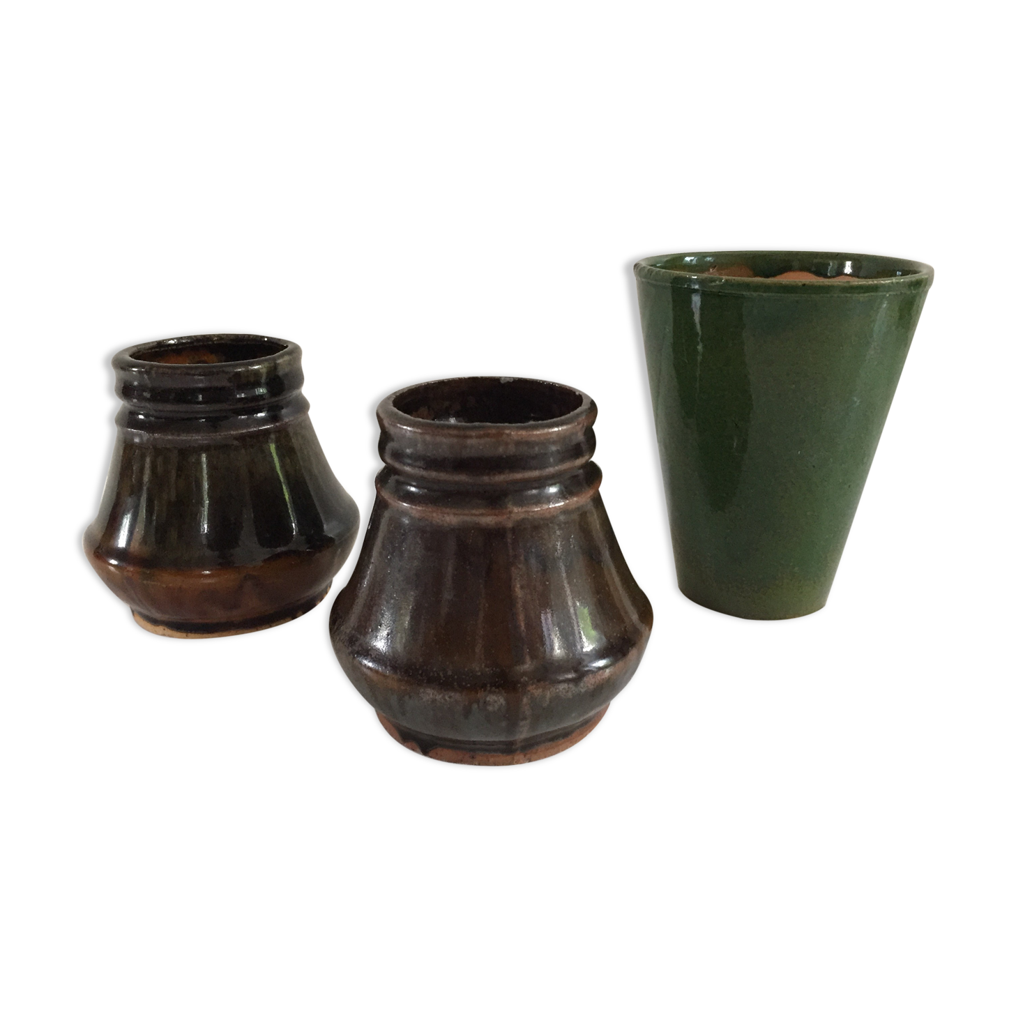 Set of 3 vintage ceramic vases