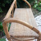 Rattan shelf