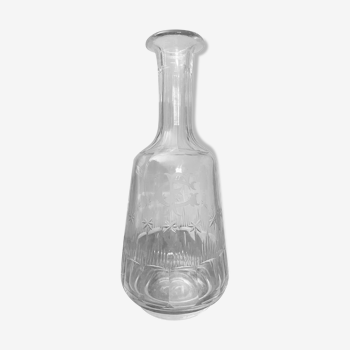 Carafe ancienne gravée FG