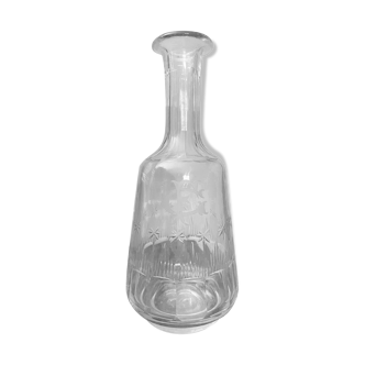 Carafe ancienne gravée FG