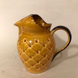 Yellow ceramic pitcher pineapple by Mireille 1950