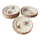 Table service with painted flowers Faïencerie de Longchamp Monaco 1960s