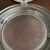 Pair of holophane wall lamps, chrome metal, france 1930 vintage art deco