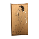 Tableau dessin nu féminin