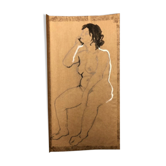 Painting drawing nude feminine