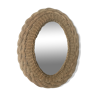 Rattan oval mirror 43x55cm