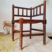 Vintage Corner Chair Brutalist Style