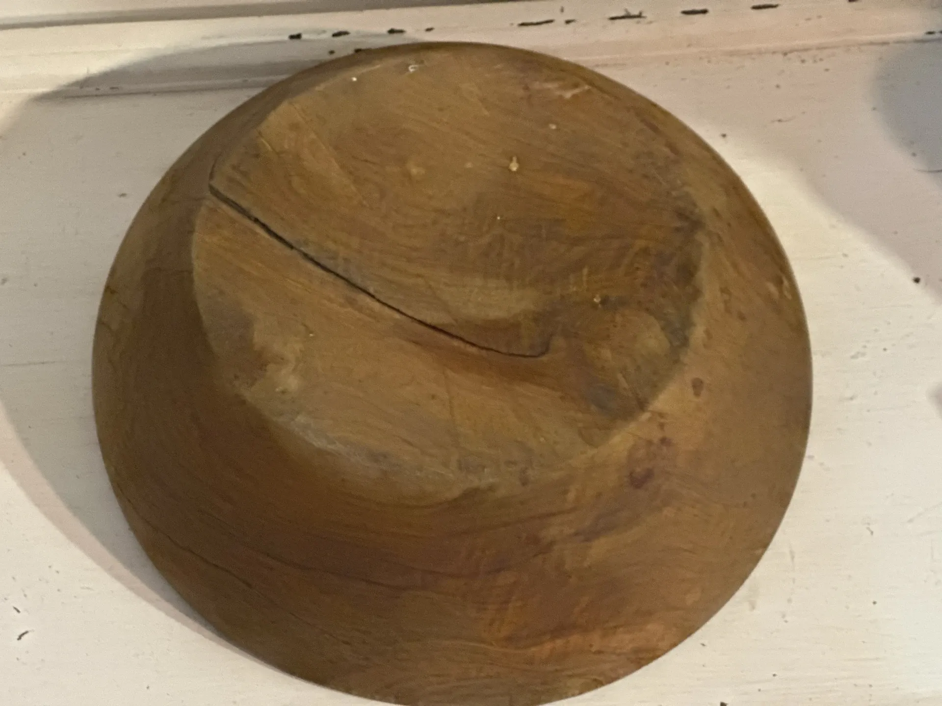 Large vintage solid wood bowl – Catch-all – Centrepiece – 3